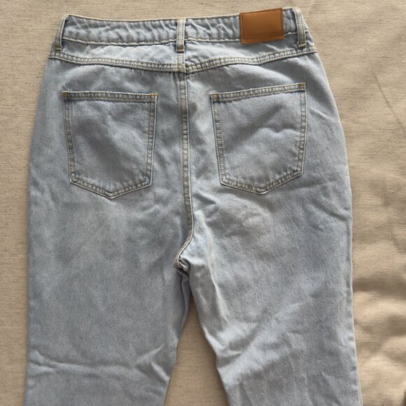 Avec Les Filles Light Wash Distressed Split Seam Jeans | Anthropologie | Size 29 - Picture 7 of 13